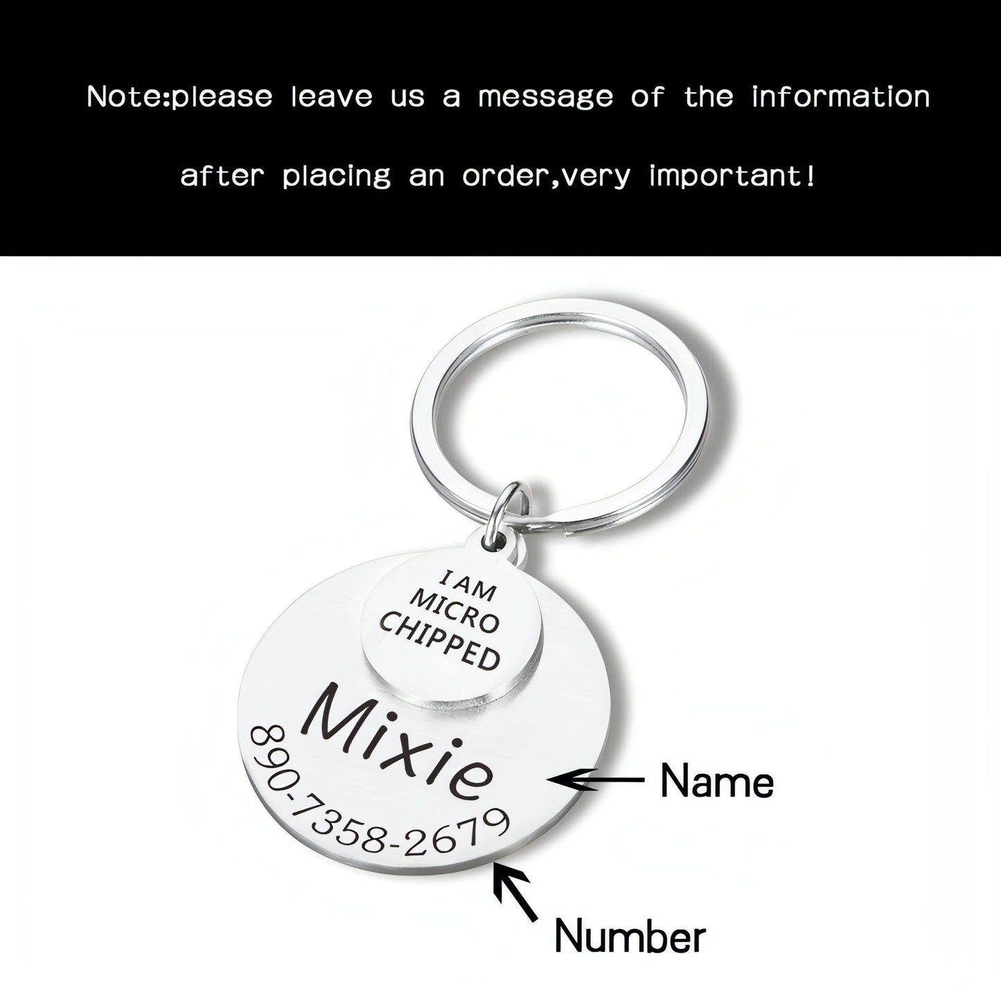 Personalized Pet ID Tag �Safe & Stylish for Dogs & Cats